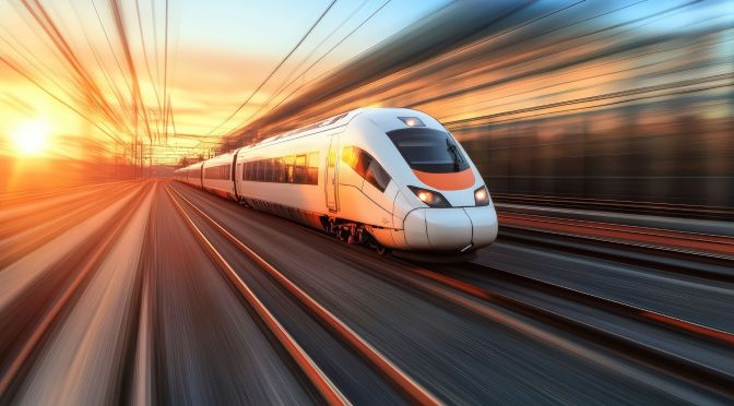 High-speed train representing China Speed in overseas business partnerships
